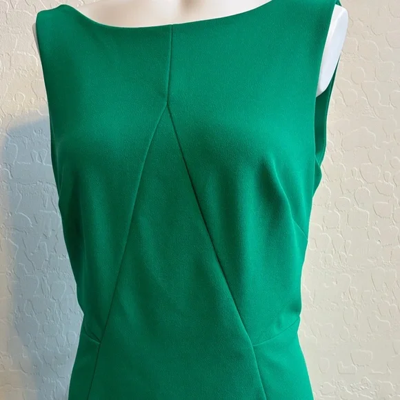 FINAL! Vince Camuto Emerald Green Sleeveless Midi Dress - Picture 2 of 8